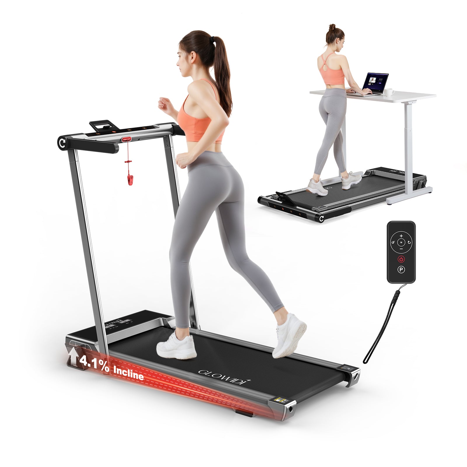 Glowup Mill Elite - Loopband met bluetooth speaker