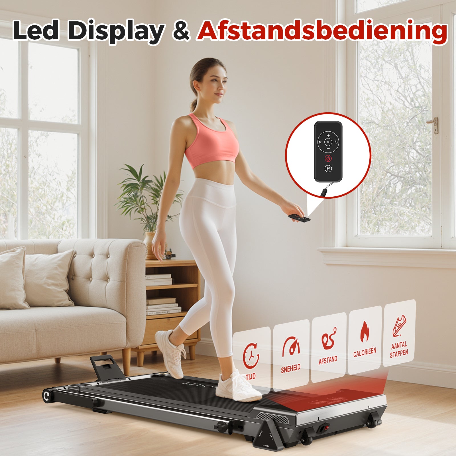 Glowup Mill Elite - Loopband met bluetooth speaker