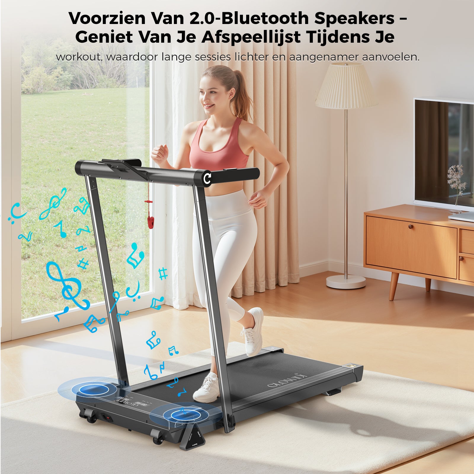 Glowup Mill Elite - Loopband met bluetooth speaker